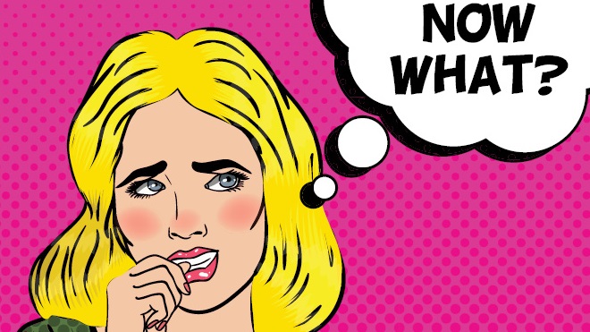 现在,什么思想泡沫插图