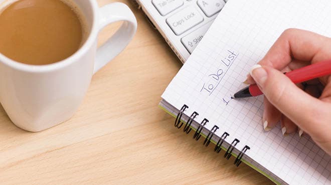 写一个待办事项清单